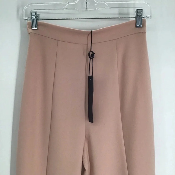 Black Halo Women’s Isabella Pant High Waist Wide Leg Pant Blush Pink NWT size 2 - Picture 3 of 8